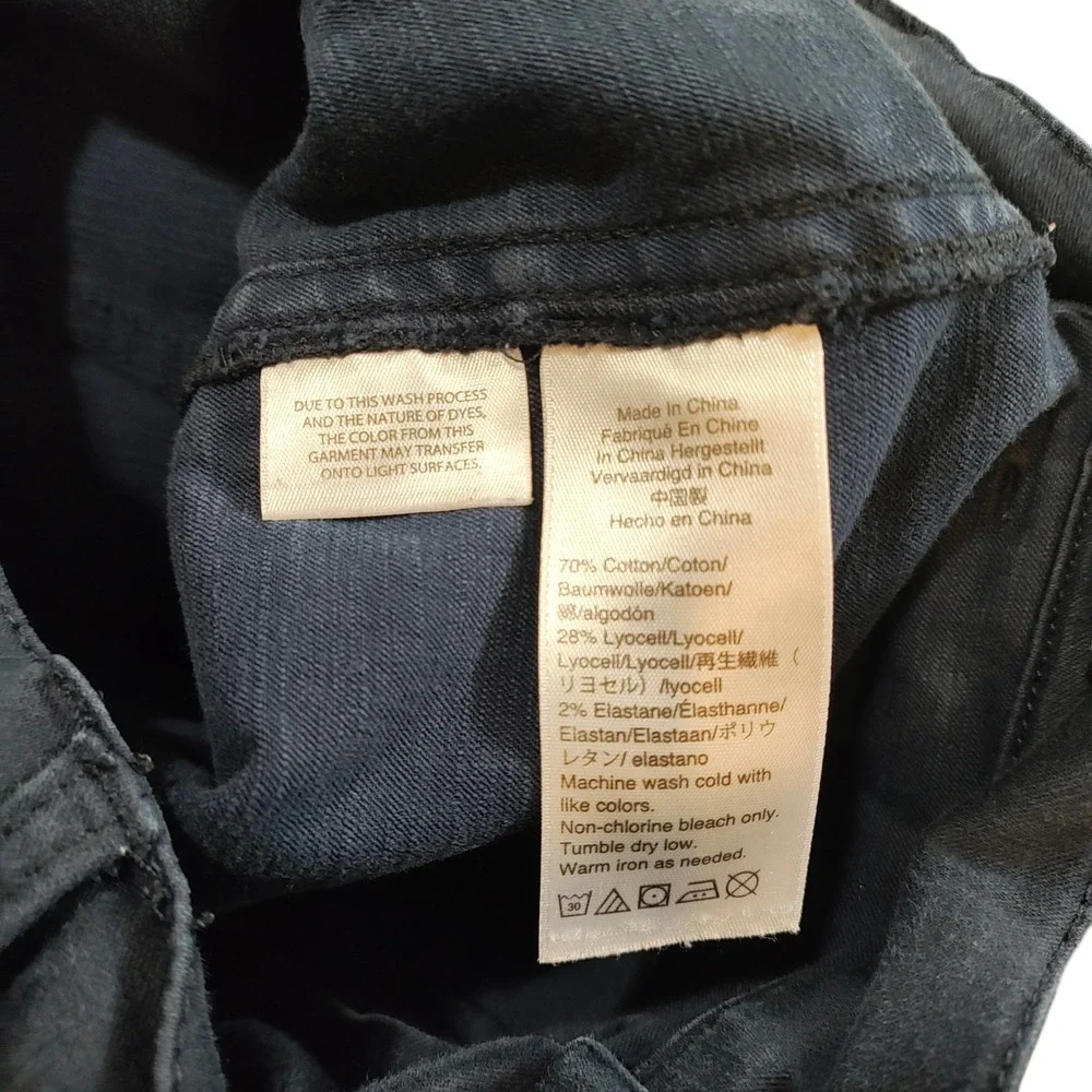 J.Crew Navy Blue Utility Chino Pants Slim Straight Patch Pocket Career 28 Tall